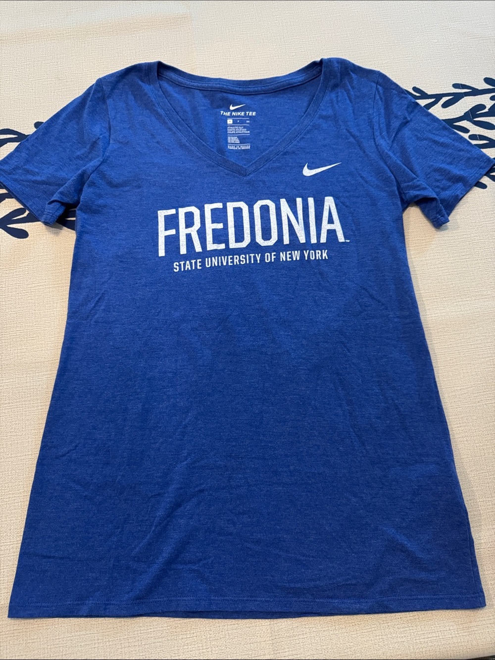 Nike Women's Royal Blue Fredonia V‑Neck Tee